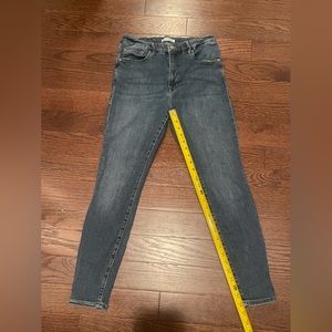 Good American Good Legs women size 12 / 31 High Waist Skinny Denim Distressed